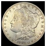 1891-CC Silver Morgan Dollar NEARLY UNCIRCULATED