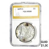 1879-S Morgan Silver Dollar PGA MS66