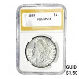 1899 Morgan Silver Dollar PGA MS63