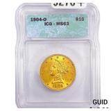 1904-O $10 Gold Eagle ICG MS63