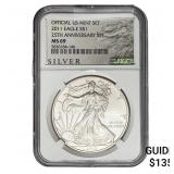 2011 Silver Eagle NGC MS69