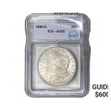 1886-O Morgan Silver Dollar ICG AU55