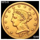 1873-S $2.50 Gold Quarter Eagle CHOICE AU