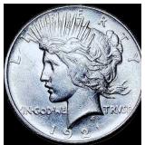 1921 Silver Peace Dollar CHOICE AU