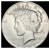 1923 Silver Peace Dollar CLOSELY UNCIRCULATED