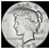 1935-S Silver Peace Dollar NEARLY UNCIRCULATED