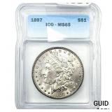 1897 Morgan Silver Dollar ICG MS65