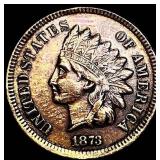 1873 Indian Head Cent NEARLY UNCIRCULATED