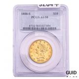 1888-S $10 Gold Eagle PCGS AU58