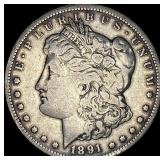 1891-O Silver Morgan Dollar LIGHTLY CIRCULATED