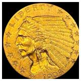 1908 Indian Head $2.50 Gold Quarter Eagle CLOSELY