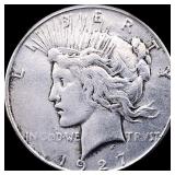 1927-S Silver Peace Dollar CLOSELY UNCIRCULATED