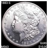 1883-S Morgan Silver Dollar CHOICE BU