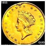 1855 Rare Gold Dollar HIGH GRADE
