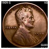 1909-S VDB Wheat Cent NEARLY UNCIRCULATED