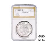 1884-CC Morgan Silver Dollar PGA MS65