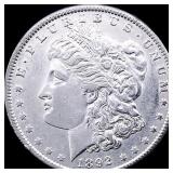 1892 Silver Morgan Dollar CLOSELY UNCIRCULATED