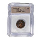 1726-1793 VOC N.E. INDIES Duit ICG Genuine