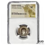 Roman Valerian I, AD 253-260 BI Dbl-Denarius NGC