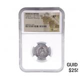 Roman Valerian I,AD 253-260 BI Dbl-Denarius NGC X