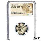 Roman Claudius II, AD 268-270 BI Dbl- Denarius NG