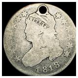 1818 Capped Bust Quarter NICELY CIRCULATED
