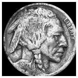 1917-D Buffalo Nickel NEARLY UNCIRCULATED