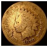 1870 Indian Head Cent NICELY CIRCULATED