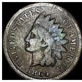 1864 Copper-Nickel Indian Head Cent LIGHTLY  CIRC