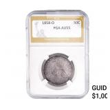 1858-O Seated Liberty Half Dollar PGA AU55