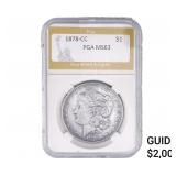 1878-CC Morgan Silver Dollar PGA MS63
