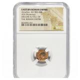 Eastern Roman Arcadius, AD 383-408 AE4 Nummus NGC