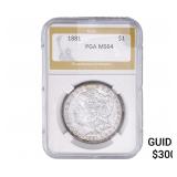 1881 Morgan Silver Dollar PGA MS64