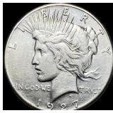 1927 Silver Peace Dollar CLOSELY UNCIRCULATED