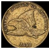 1858 Flying Eagle Cent NEARLY UNCIRCULATED