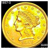 1857-O $2.50 Gold Quarter Eagle CHOICE BU