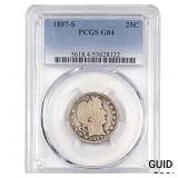 1897-S Barber Quarter PCGS G04