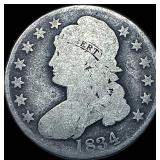 1834 Capped Bust Half Dollar NICELY CIRCULATED