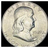 1949-D Silver Half Dollar Franklin UNCIRCULATED