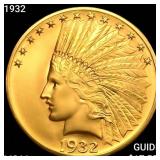1932 $10 Gold Eagle GEM BU