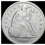 1871 Seated Liberty Dollar NEARLY UNCIRCULATED