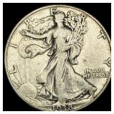 1938-D Walking Liberty Half Dollar NEARLY  UNCIRC