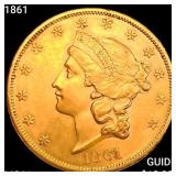 1861 $20 Gold Double Eagle UNCIRCULATED