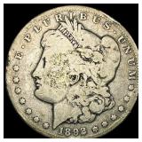 1892-CC Silver Morgan Dollar LIGHTLY  CIRCULATED