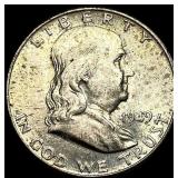 1949-D Silver Half Dollar Franklin UNCIRCULATED