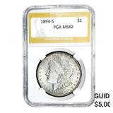 1894-S Morgan Silver Dollar PGA MS62