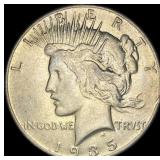 1935 Silver Peace Dollar CLOSELY UNCIRCULATED