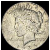 1935 Silver Peace Dollar CLOSELY UNCIRCULATED