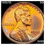 1955/55 DDO Wheat Cent CHOICE BU RD