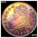 1810 Capped Bust Half Dollar CHOICE AU